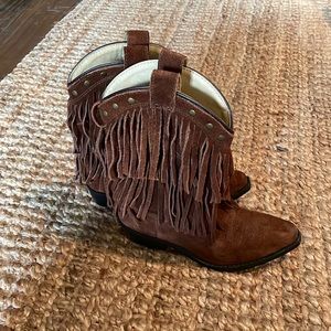 Smoky Mountain Boots fringe girls boot